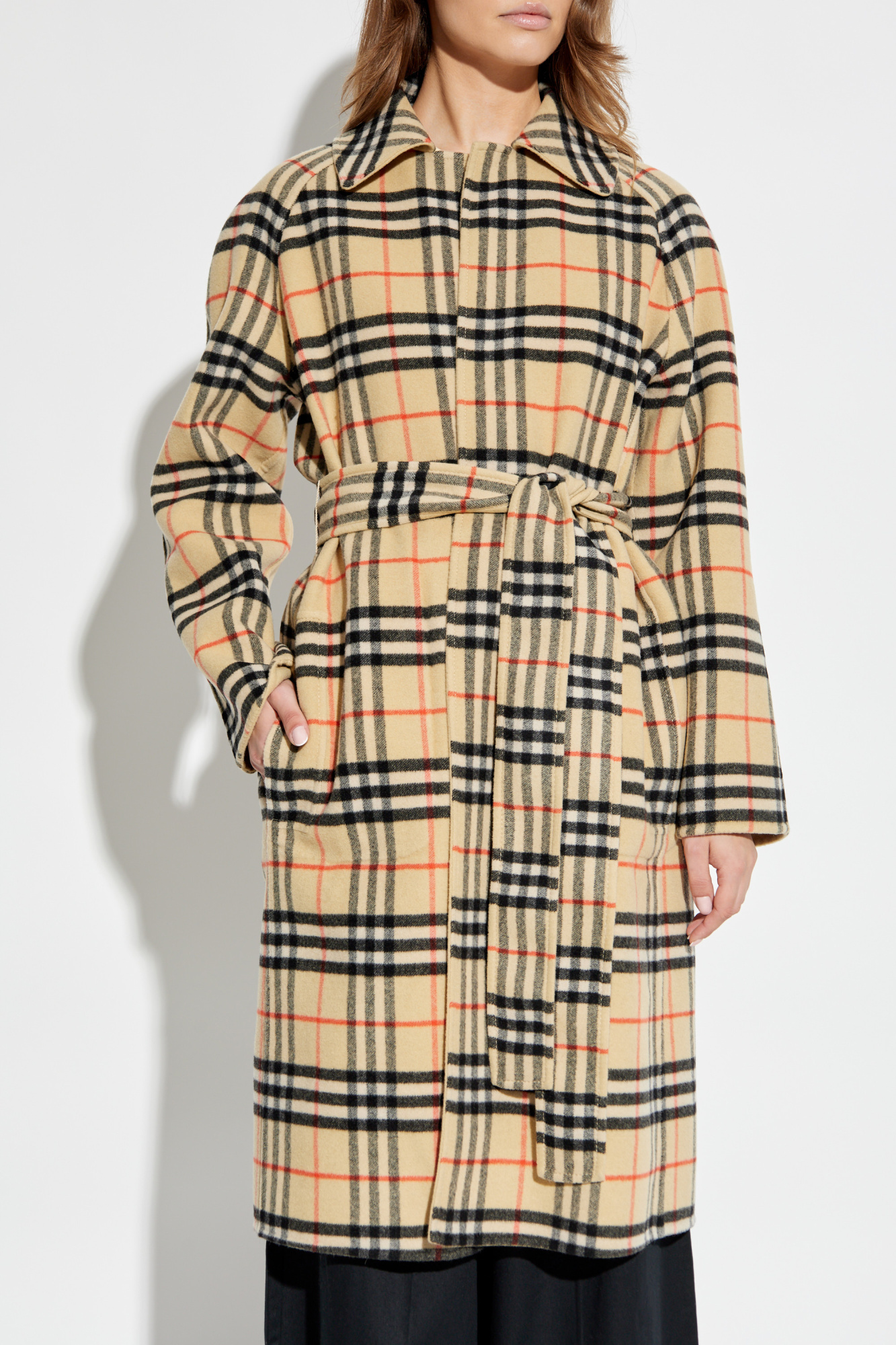 Burberry Wool coat with belt | Women's Clothing | Vitkac